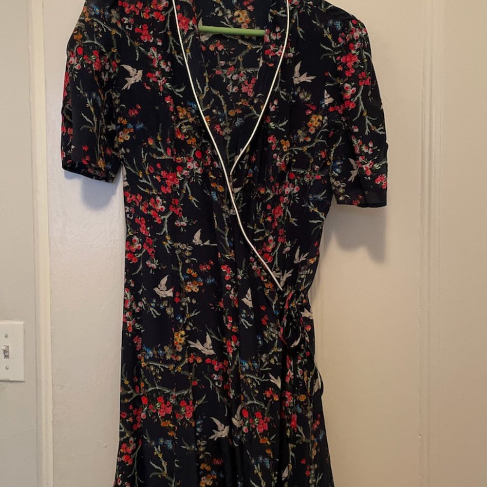 The Kooples Silk Wrap Dress
